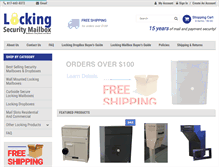 Tablet Screenshot of lockingsecuritymailbox.com